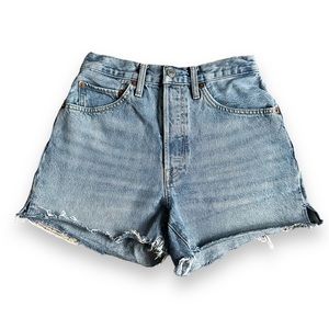 Re/done Vintage Denim Cut-off Shorts